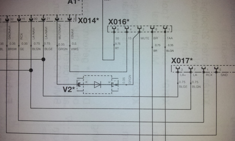 VDO Schaltplan Audio