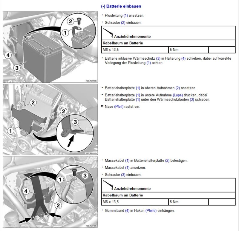 R12R-Batterie einbauen